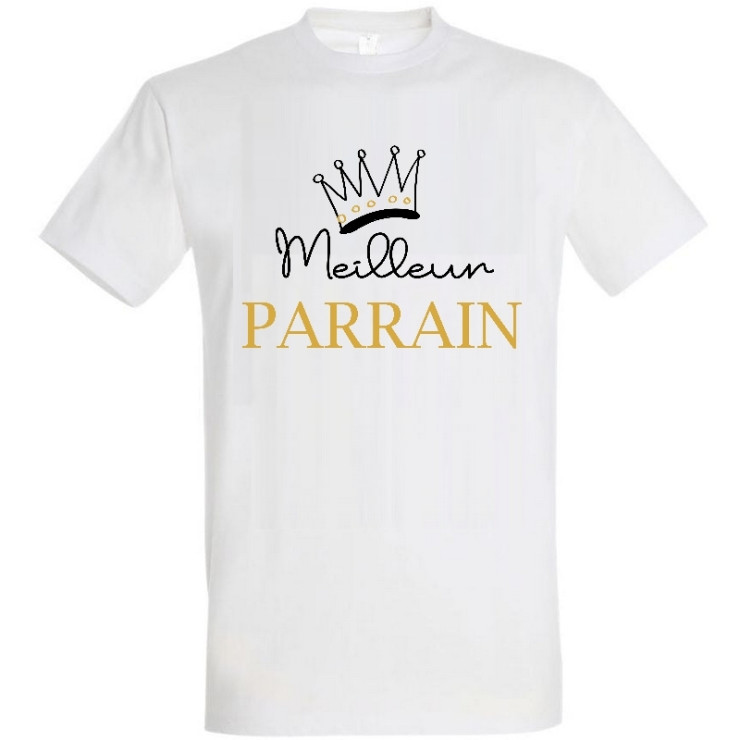 Tee shirt meilleur parrain - idée cadeau parrain