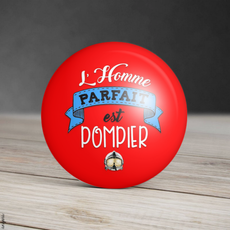 Magnet L'homme parfait est Pompier - Angora
