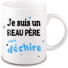 Mug beau père qui déchire - Mug Homme