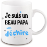 Mug beau papa qui déchire - Mug Homme
