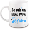 Mug beau papa qui déchire - Angora - Mug Homme