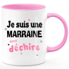 Mug Marraine qui déchire - Mug Femme
