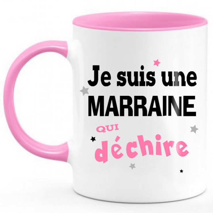 Mug Marraine qui déchire - Angora