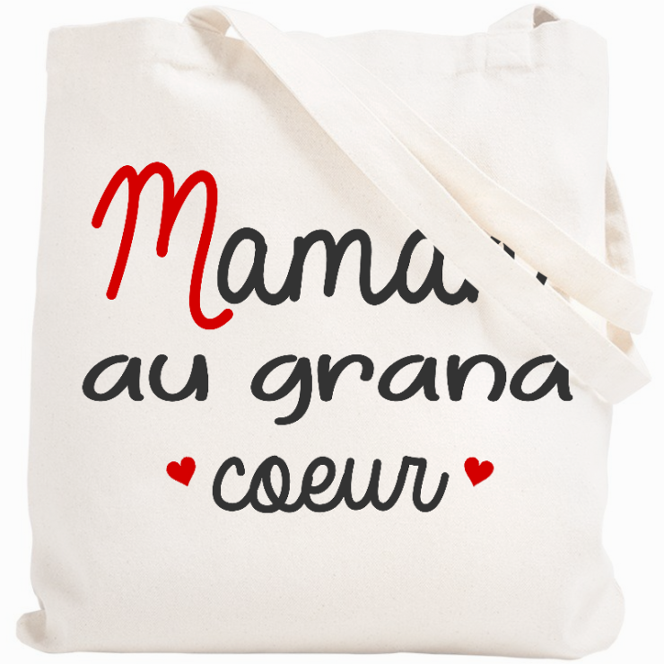 Tote bag Maman au grand coeur