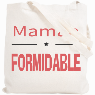 Boutique tote bag Maman formidable - angora