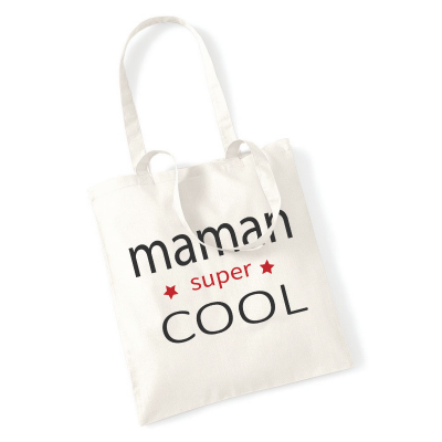 Tote bag Maman SUPER COOL - Angora