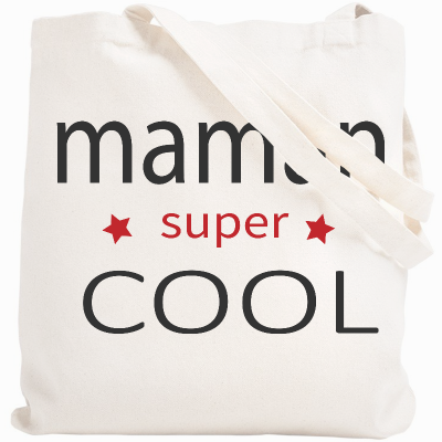 Boutique tote bag Maman SUPER COOL - Angora