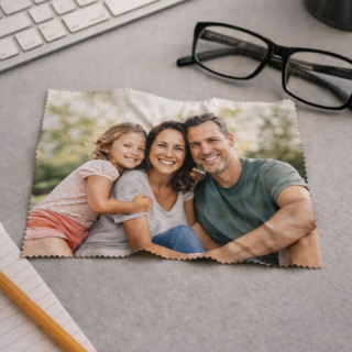 Lingette microfibre pour lunettes personnalisée