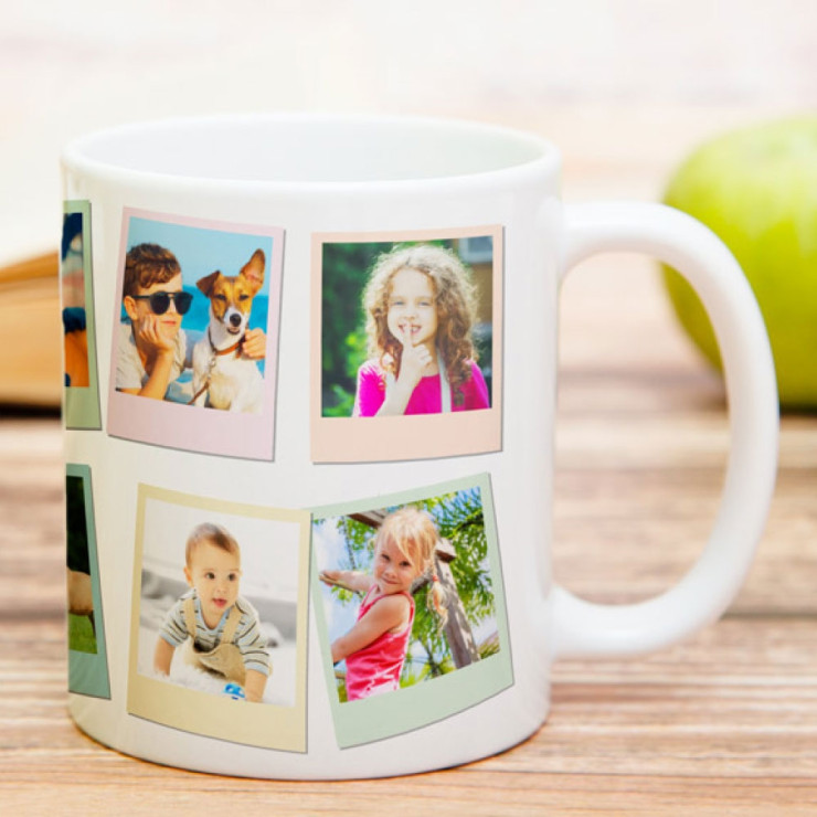 Mug photo personnalisé blanc