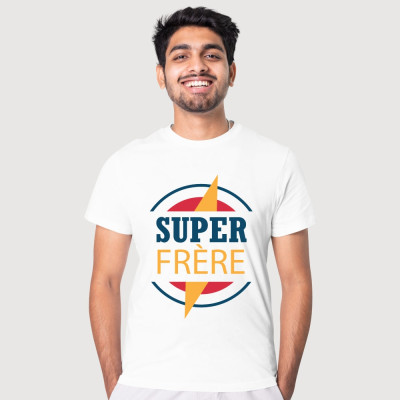 Achat tee shirt Super frère - Idée cadeau Frère