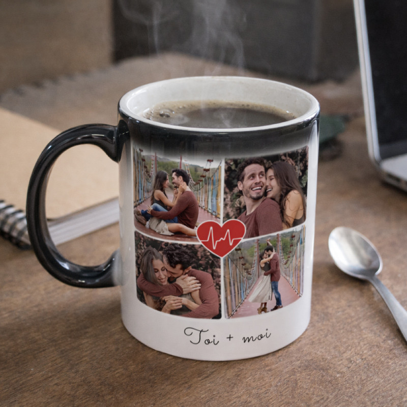 Mug Personnalisable Avec Vos Photos Ou Textes - Tasse Céramique Blanche Avec Boîte Cadeau - Neuf