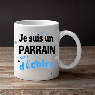 Achat mug Parrain qui déchire