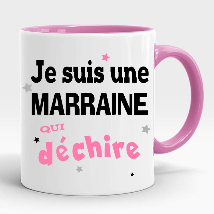 Mug Marraine qui déchire - Tasse - Anniversaire