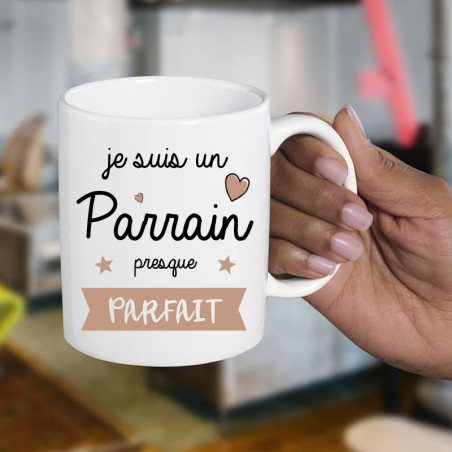      Mug Parrain - Cadeau baptême - Anniversaire - Fête
    