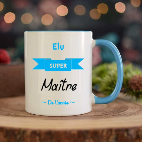       Mug maitre - Tasse à café originale pour cadeau fin d'année scolaire
    