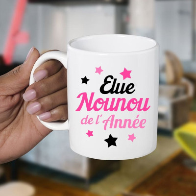 Boutique mug Nounou - Idée cadeau Nounou - Anniversaire - Fête - angora