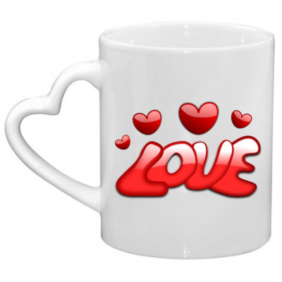 Boutique mug LOVE - idée cadeau - Em création