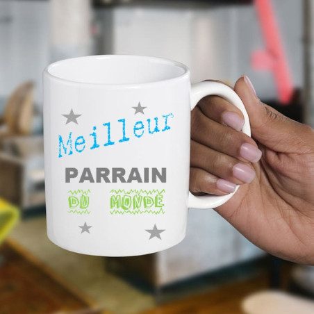       Mug parrain - Tasse personnalisé Parrain - Cadeau
    