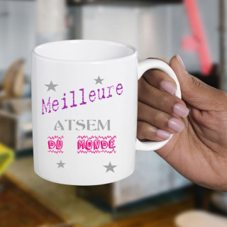Boutique mug meilleure atsem du monde - Em création