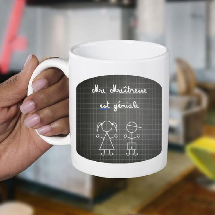 Mug maîtresse d'école - Tasse personnalisé maitresse d'école