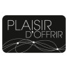 Etiquettes "Plaisir d'offrir" - Couleur : Noir