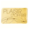 Etiquettes "Plaisir d'offrir" - Couleur : Dorée