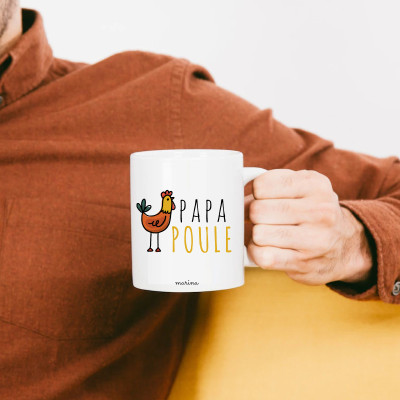 Achat mug Papa poule