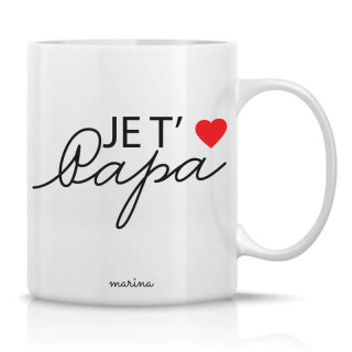 Mug je t'aime papa