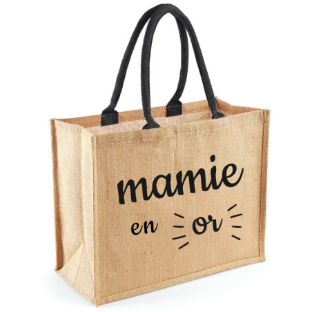       Cabas Mamie en Or - Sac - Idée cadeau
    