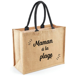 Cabas Maman à la plage - Sac course