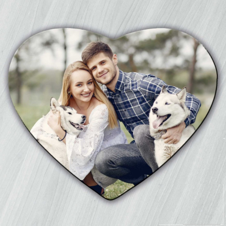 Tapis de souris photo cœur à personnaliser en ligne