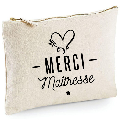 Trousse à crayons merci Maîtresse