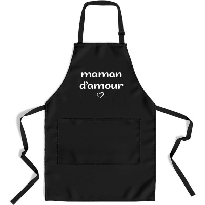 Boutique tablier de cuisine Maman d'amour -  Cadeau Maman Unique