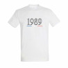 T-shirt année de naissance - Couleur : Blanc