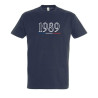 T-shirt année de naissance - Couleur : Bleu marine