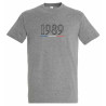 T-shirt année de naissance - Couleur : Gris chiné