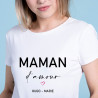 T-shirt personnalisé Maman d'amour - T-shirts Femme