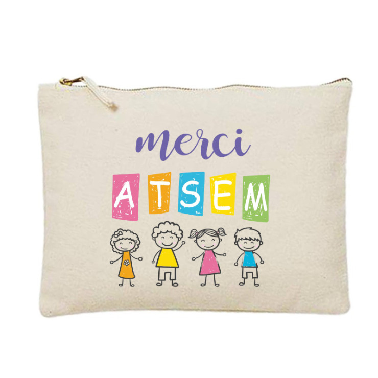       Trousse à crayons Merci Atsem en coton
    