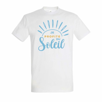 Boutique t-shirt homme Je profite du soleil