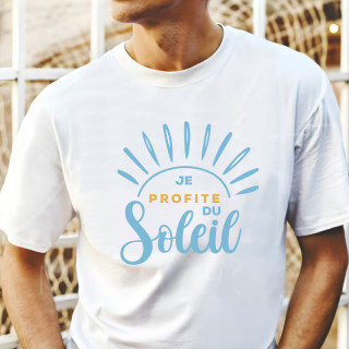 T-shirt homme Je profite du soleil