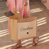 Cabas en jute avec prénom personnalisable - Cabas