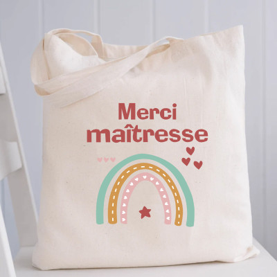 Achat tote bag Merci Maîtresse - Sac en coton