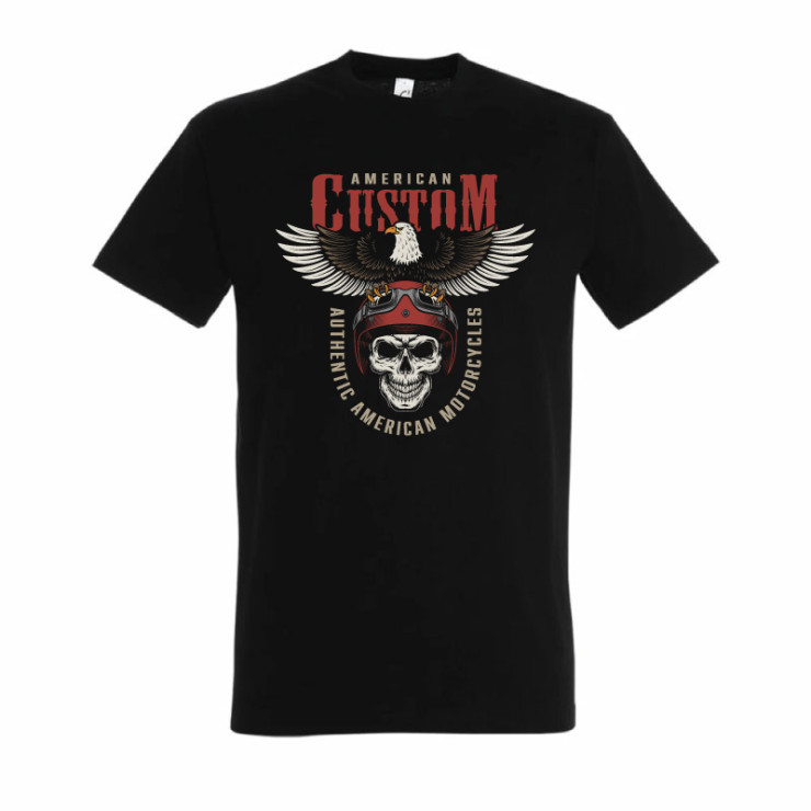       T-Shirt motard Américan Custom
    