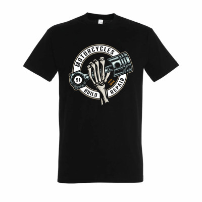 Achat t-Shirt Noir Motorcycles