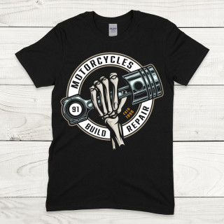 T-Shirt Noir Motorcycles