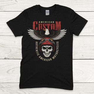 Boutique t-Shirt motard Américan Custom
