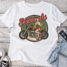 T-Shirt blanc motard Vintage - T-shirt Homme