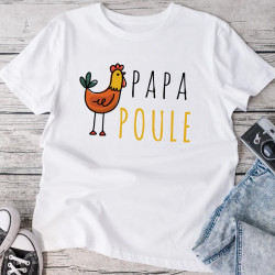 T-shirt papa Poule