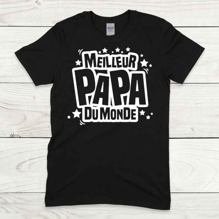       T-shirt Meilleur papa du monde
    