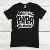 T-shirt Meilleur papa du monde - Noir